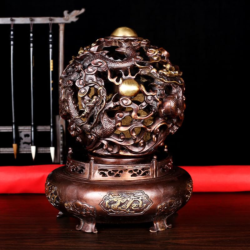 銅 細工 九龍戯珠 銅皿 銅盤 装飾品 工芸品 美術品 置物 Amazon.co.jp: 銅 細工 九龍戯珠 銅皿 銅盤 装飾品 工芸品 美術